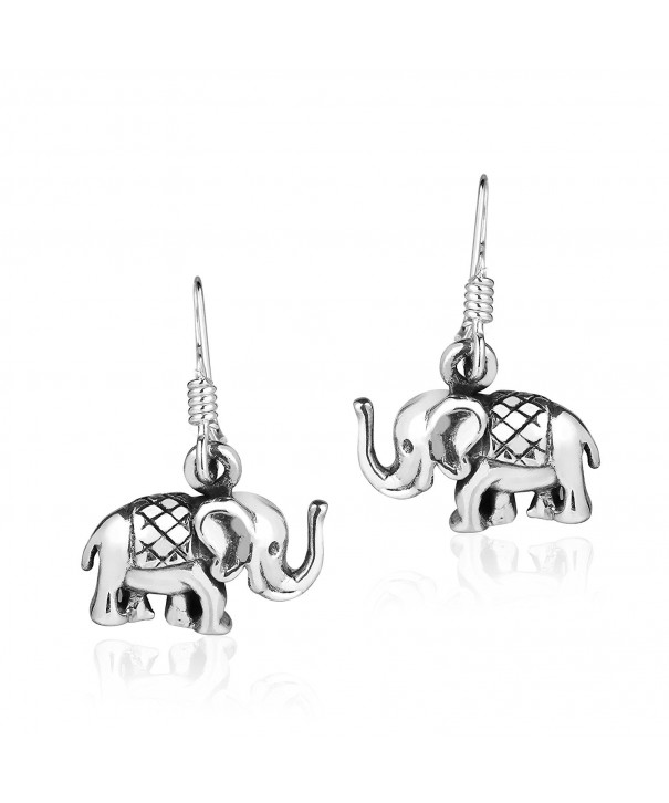 Royal Elephant Sterling Silver Earrings
