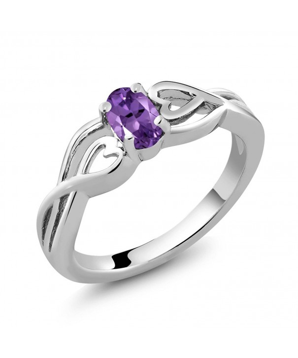 Sterling Silver Amethyst Gemstone Birthstone