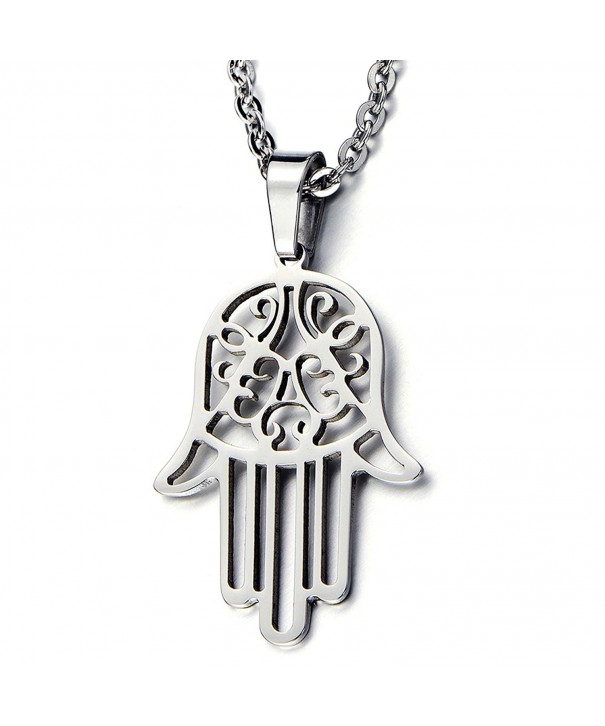 Fatima Pendant Necklace Stainless Inches