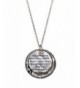 Serenity Stamped Hammered Necklace Silver tone