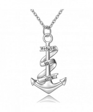 Anchor Necklace Nautical Sterling Pendant