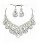 Affordable Crystal Statement Necklace Earrings