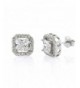 Sterling Floating Princess Zirconia Earrings