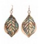 Rain Copper Layered Teardrop Earrings