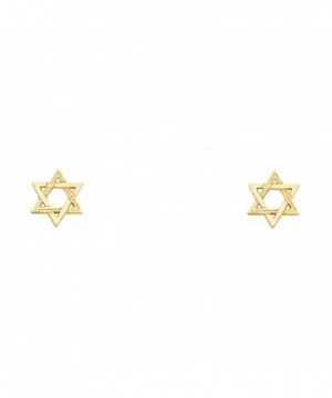 Yellow Jewish Earrings David Diamond