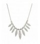 Lux Accessories Silvertone Statement Necklace