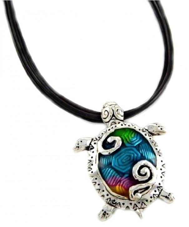 DianaL Boutique Pendant Necklace Enameled