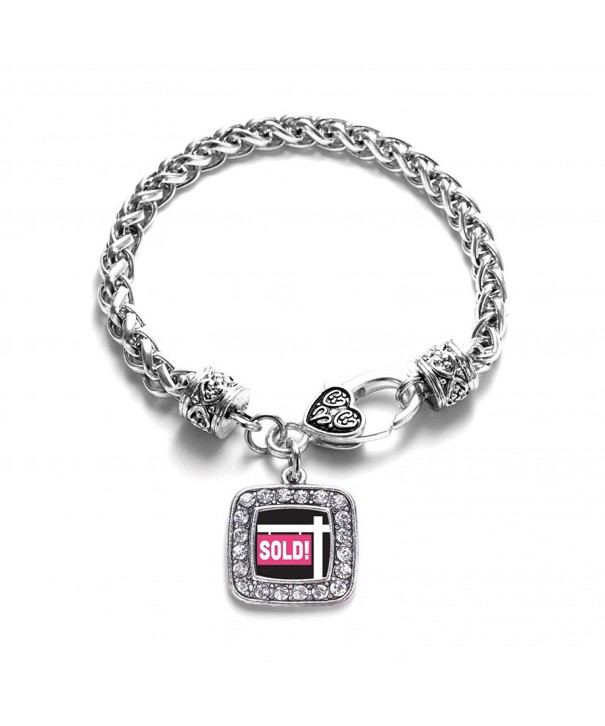 Realtor Classic Silver Crystal Bracelet