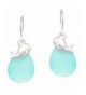 Trendy Jewels Turquoise Teardrop Silver Tone