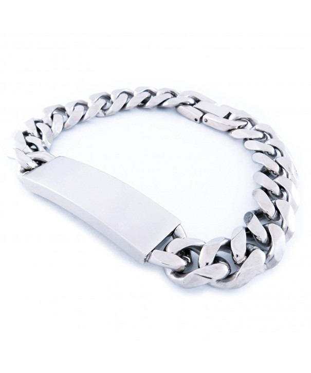 Stainless Steel Faceted Chain Bracelet
