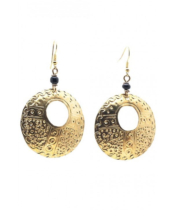 Maisha Trade Hammered Circle Earring