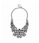 Lux Accessories Filigree Statement Necklace