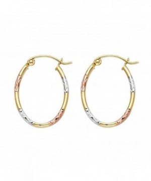 Womens Tricolor 1 5mm Diamond Earrings