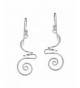 Intricate Abstract Swirls Sterling Earrings