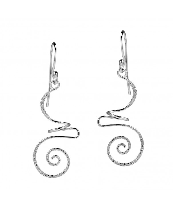 Intricate Abstract Swirls Sterling Earrings