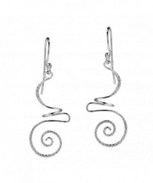 Intricate Abstract Swirls Sterling Earrings