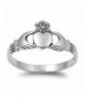 Sterling Silver Womens Claddagh RNG12713 8