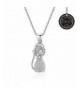 MAZU Necklace Sterling Zirconia Shinning