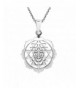 AeraVida Geometry Sterling Pendant Necklace