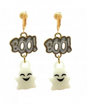 Halloween Clip Earrings Girls Ghosts Pumpkins