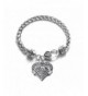 Gymnastics Bracelet Silver Lobster Crystal