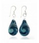 Sterling Silver Murano Glitter Earrings