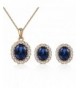 Pendant Earrings Set Swarovski Elements