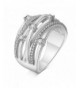 Adan Banfi Rhodium Plated Solitaire Statement