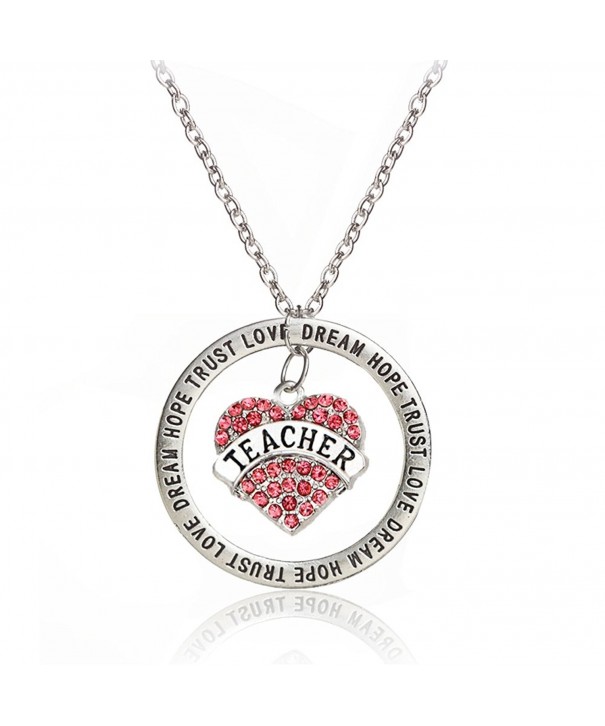 Teacher School Graduation Pendant Necklace