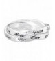 Dicksons Silver Plated Triple Band Faith