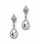 Mariell Teardrop Chandelier Earrings Bridesmaids