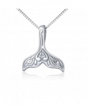 Sterling Dolphin Mermaid Pendant Necklace