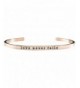 Never Fails Adjustable Inspirational Bracelet