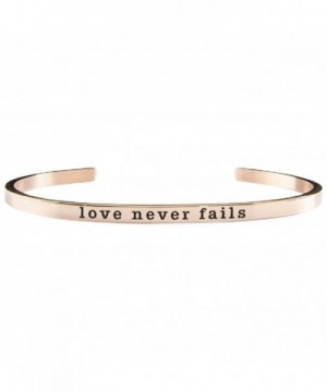 Never Fails Adjustable Inspirational Bracelet