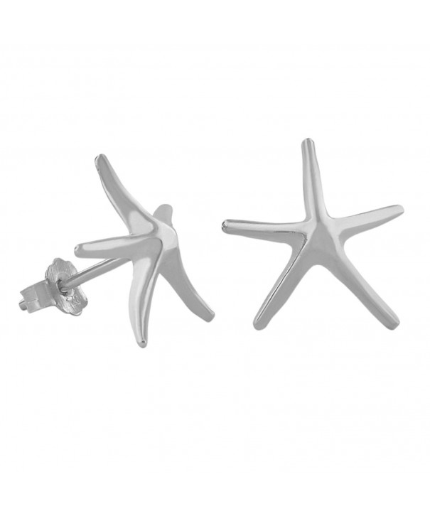 Sterling Silver Starfish Stud Earrings