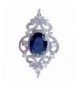 SELOVO Vintage Sapphire color Crystal Wedding