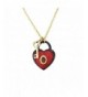 Classic Heart Pendant Necklace Golden