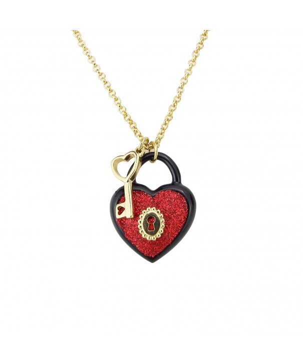 Classic Heart Pendant Necklace Golden
