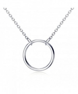 Sterling Silver Necklace Rhodium Flashed