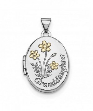 Sterling Silver Gold plated Granddaughter Locket