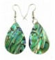 Handmade Iridescent Teardrop earrings BA196