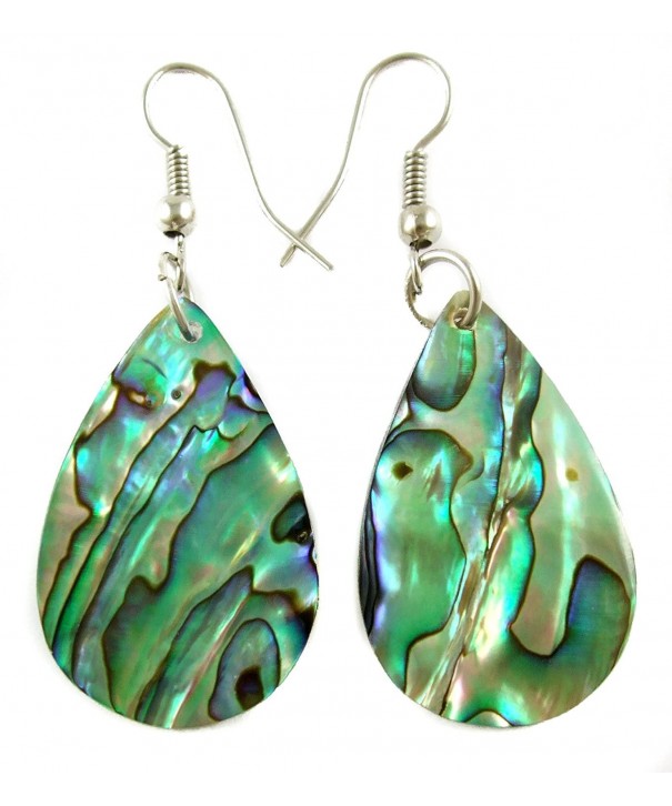 Handmade Iridescent Teardrop earrings BA196