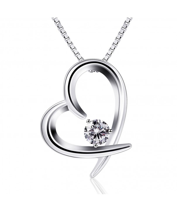 B Catcher Necklaces Valentines Sterling Zirconia