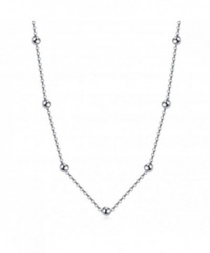 Choker Necklace Sterling Silver Satellite