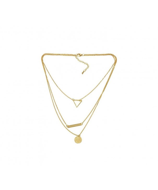Most Beloved WomanNecklace Multi Layer Triangle