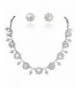 EVER FAITH Silver Tone Snowflake Necklace