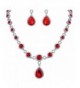 BriLove Infinity Y Necklace Silver Tone Birthstone