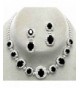 Rhinestone Sparkling Necklace Jewelry Earrings