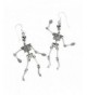 Sterling Silver Jointed Skeleton Earrings