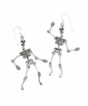 Sterling Silver Jointed Skeleton Earrings